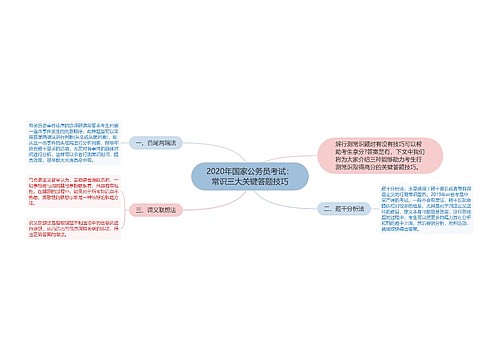 2020年国家公务员考试：常识三大关键答题技巧