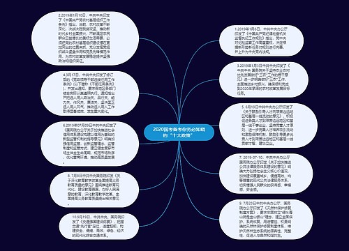 2020国考备考你务必知晓的“十大政策” 2020国考备考你务必知晓的“十大政策”