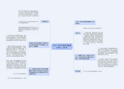 中华人民共和国药品管理法释义：第7条