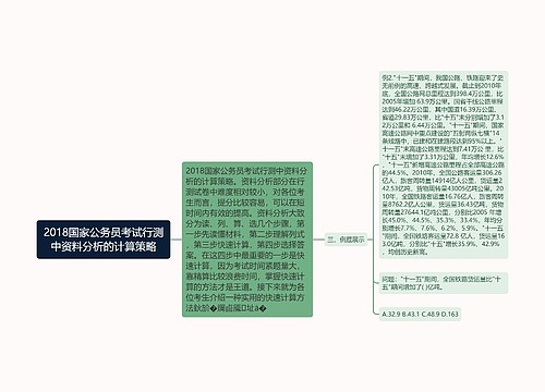 2018国家公务员考试行测中资料分析的计算策略