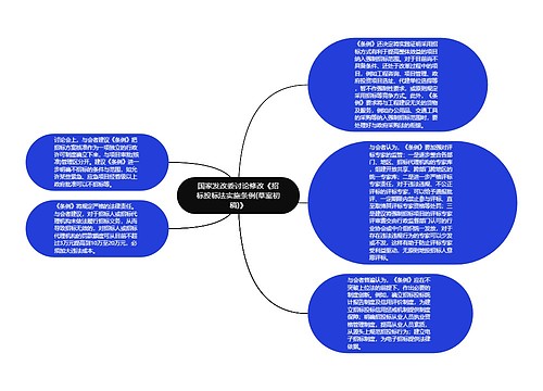 国家发改委讨论修改《招标投标法实施条例(草案初稿)》