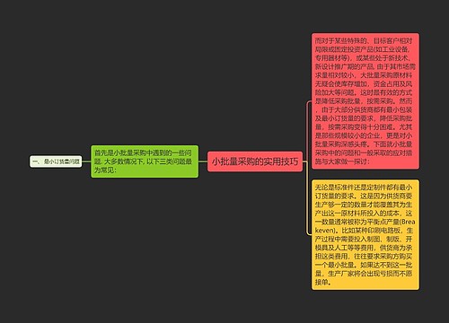 小批量采购的实用技巧