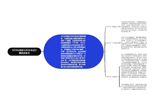 2019年国家公务员考试行测高效备考