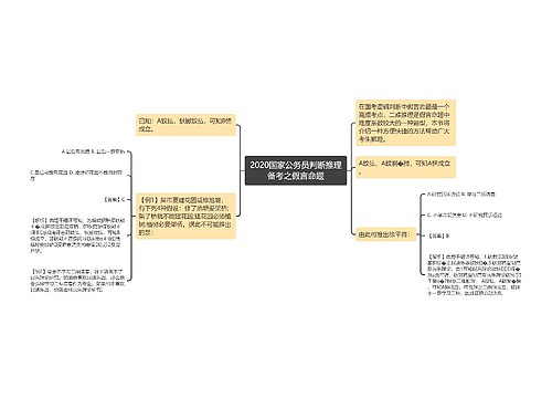 2020国家公务员判断推理备考之假言命题