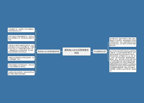 委托他人办公证程序是怎样的