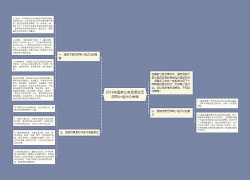 2018年国家公务员面试无领导小组讨论考情