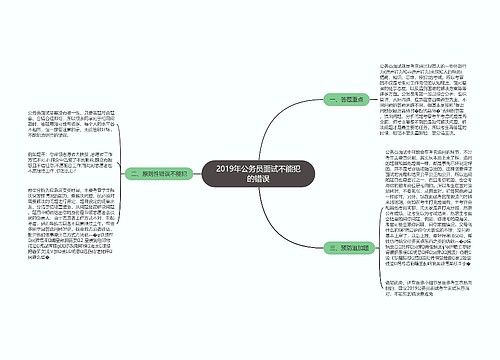 2019年公务员面试不能犯的错误