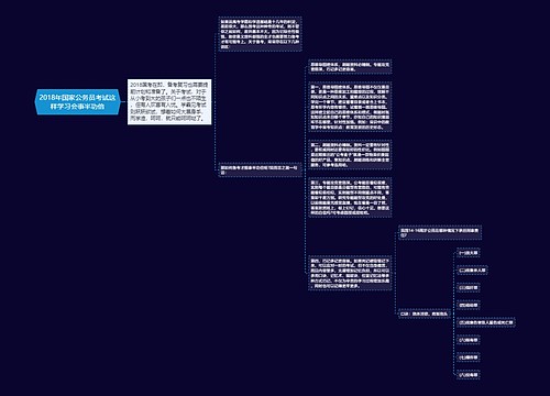 2018年国家公务员考试这样学习会事半功倍