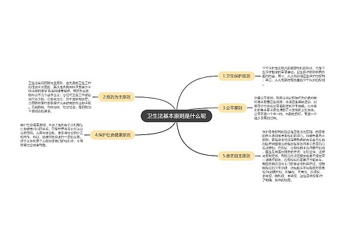 卫生法基本原则是什么呢