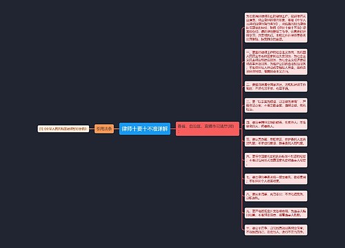 律师十要十不准详解