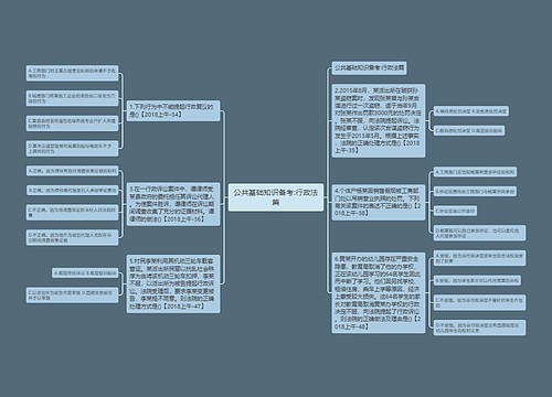 公共基础知识备考:行政法篇