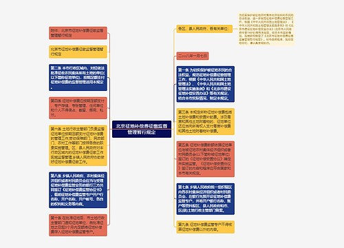 北京征地补偿费征缴监督管理暂行规定