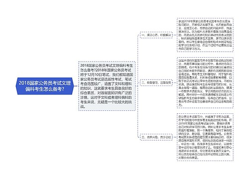 2018国家公务员考试文理偏科考生怎么备考?