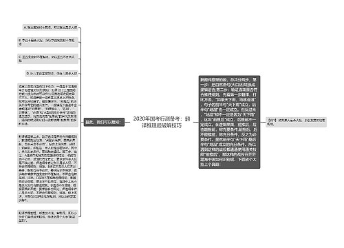 2020年国考行测备考：翻译推理题破解技巧