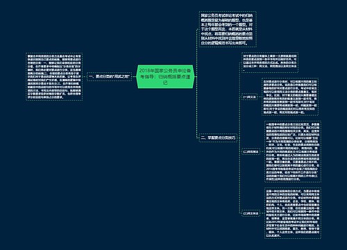 2018年国家公务员申论备考指导：归纳概括要点谨记