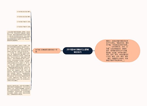 2019国考行测技巧之逻辑填空技巧