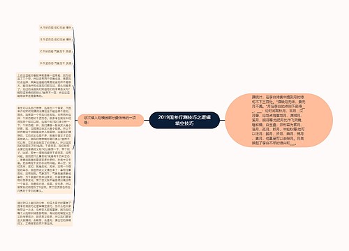 2019国考行测技巧之逻辑填空技巧