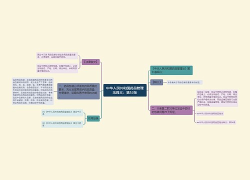 中华人民共和国药品管理法释义：第53条