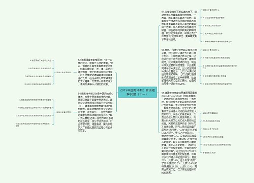 2019年国考冲刺：言语理解80题（十一）