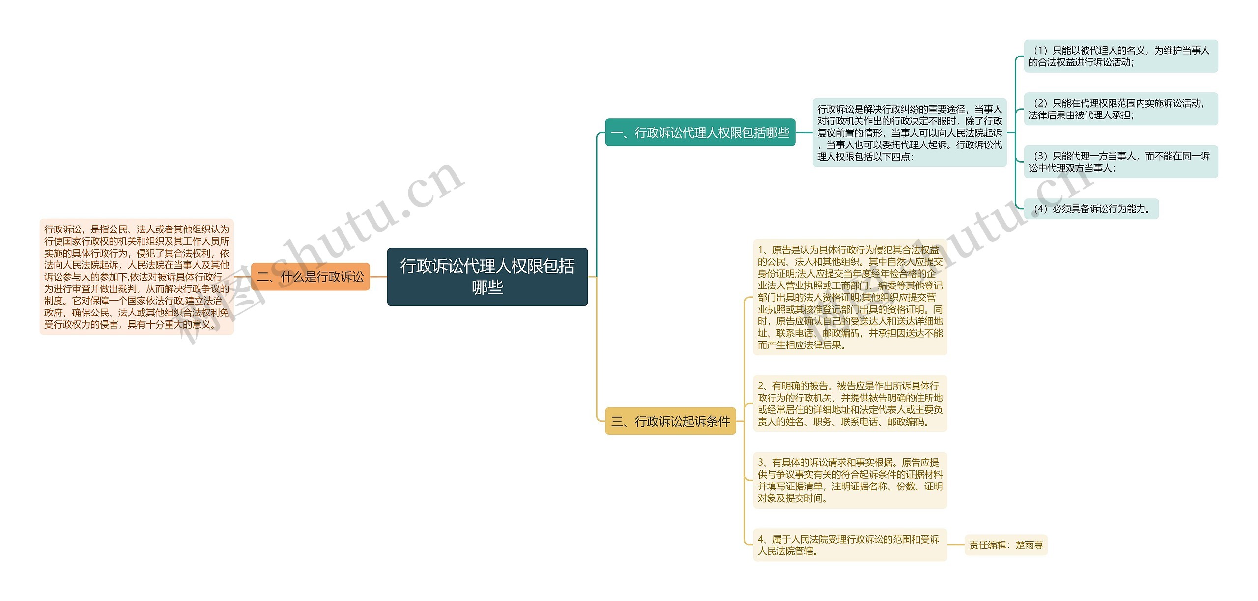 行政诉讼代理人权限包括哪些思维导图