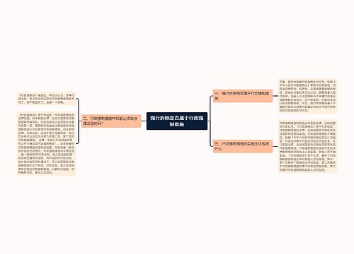 强行拆除是否属于行政强制措施