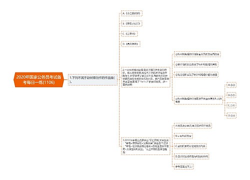 2020年国家公务员考试备考每日一练(1106)