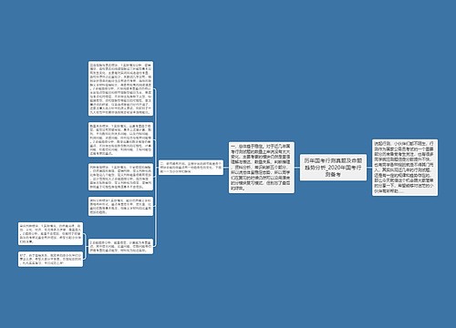 历年国考行测真题及命题趋势分析_2020年国考行测备考