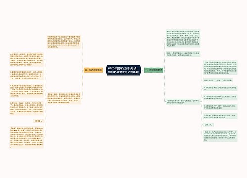 2020年国家公务员考试：如何巧妙地做定义判断题