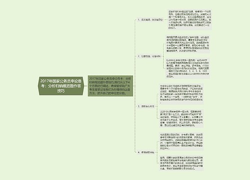 2017年国家公务员申论备考：分析归纳概括题作答技巧