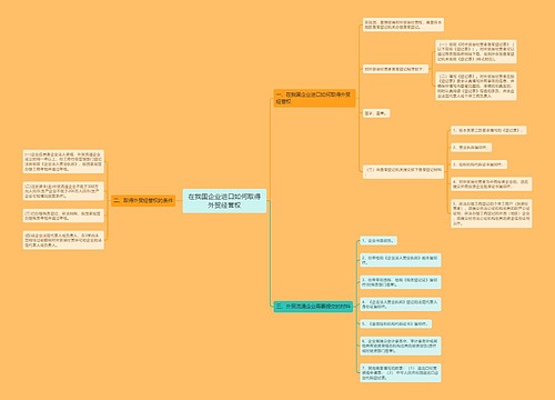 在我国企业进口如何取得外贸经营权