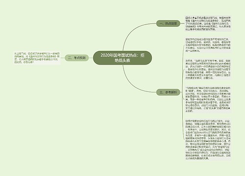 2020年国考面试热点：拒绝低头族