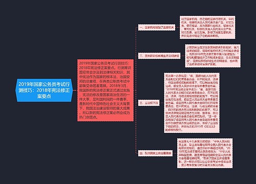 2019年国家公务员考试行测技巧：2018年宪法修正案要点