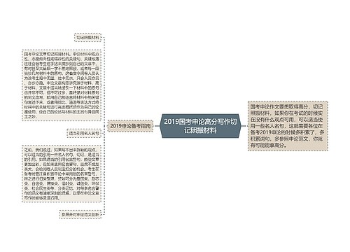 2019国考申论高分写作切记照搬材料