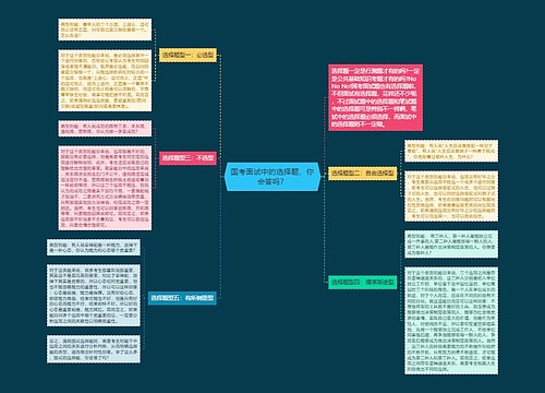 国考面试中的选择题，你会答吗？