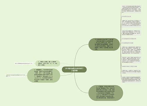 2018国考越过这些坑拿下工程问题