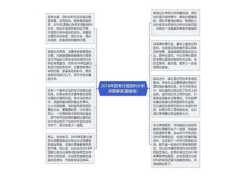 2018年国考行测资料分析深度解读(副省级)