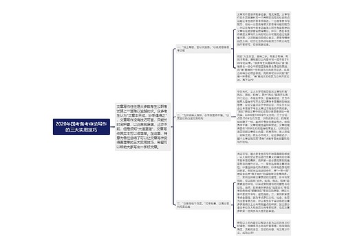 2020年国考备考申论写作的三大实用技巧