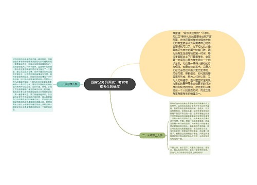 国家公务员面试：考官考察考生的维度