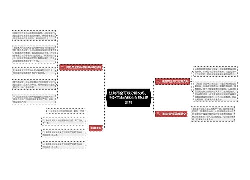 法院罚金可以分期交吗，判处罚金的标准有具体规定吗