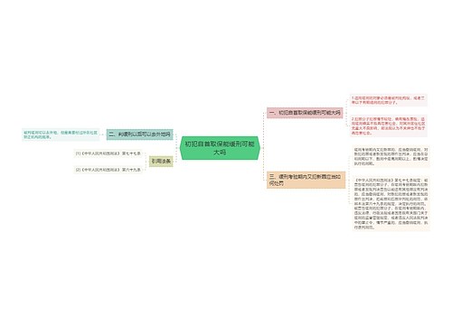 初犯自首取保能缓刑可能大吗