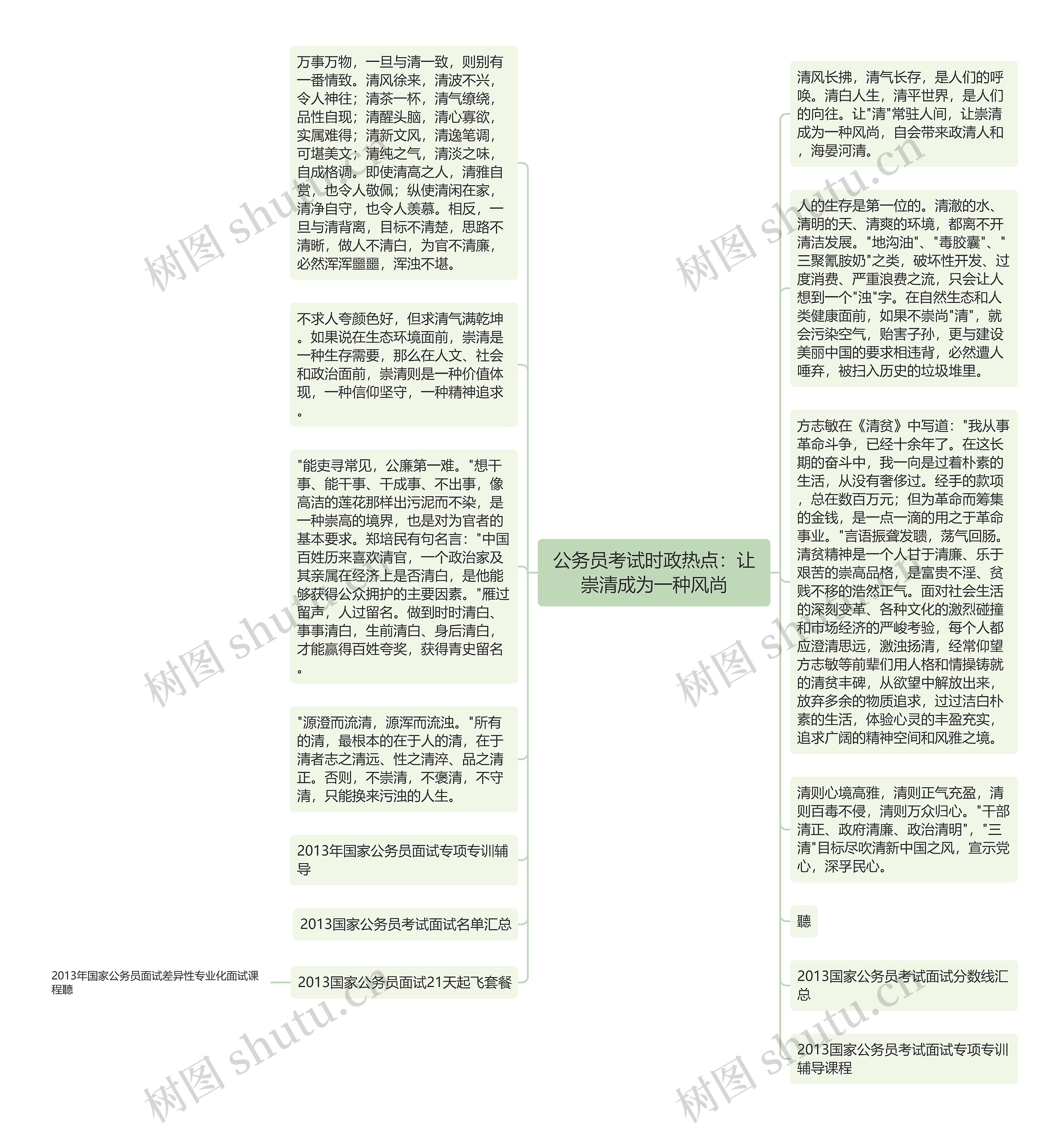 公务员考试时政热点：让崇清成为一种风尚