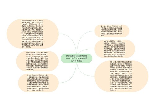 休养生息才能可持续发展——２０１４年中央一号文件解读之四