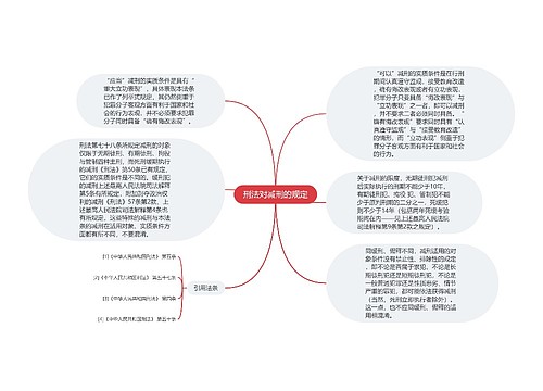 刑法对减刑的规定