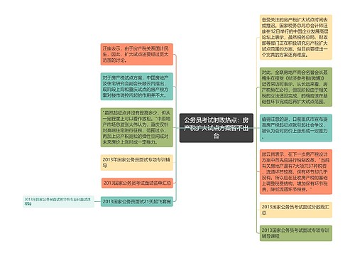 公务员考试时政热点：房产税扩大试点方案暂不出台