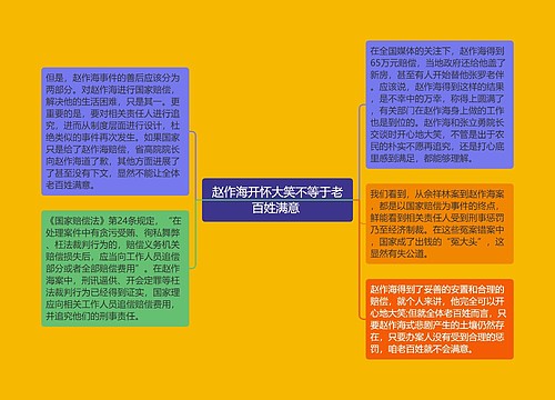 赵作海开怀大笑不等于老百姓满意 