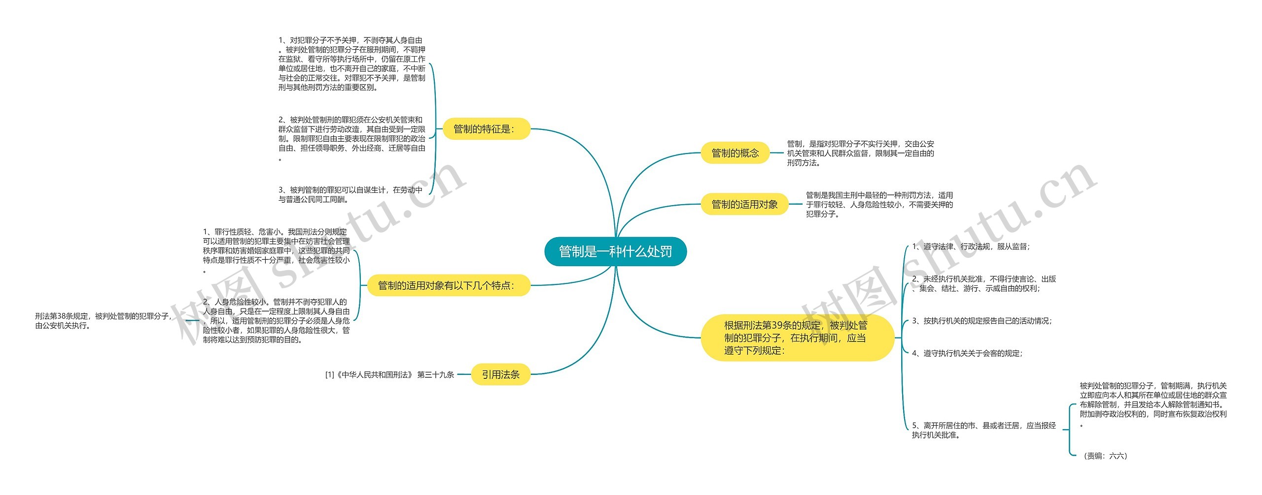 管制是一种什么处罚思维导图