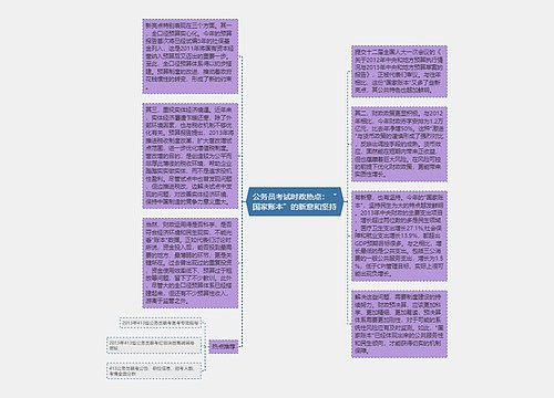 公务员考试时政热点：“国家账本”的新意和坚持