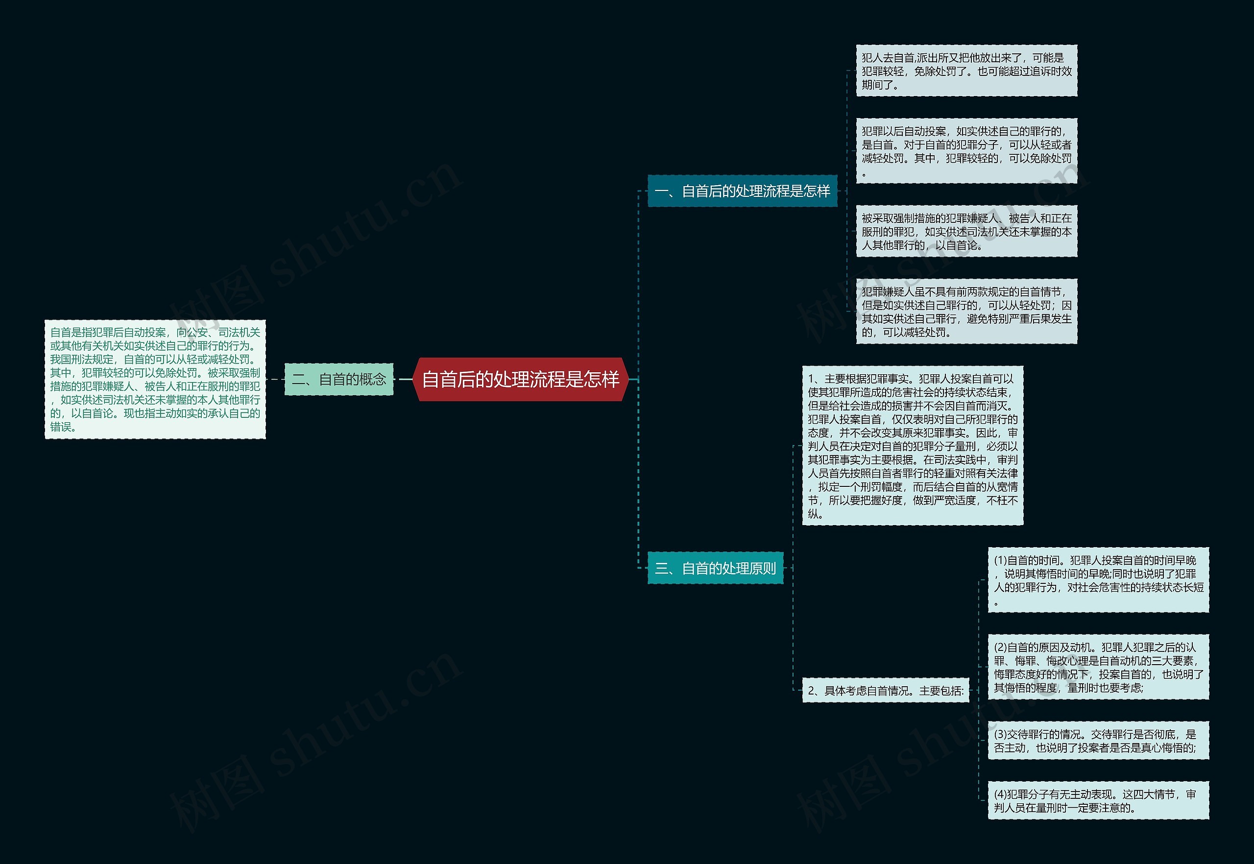 自首后的处理流程是怎样 自首后的处理流程是怎样