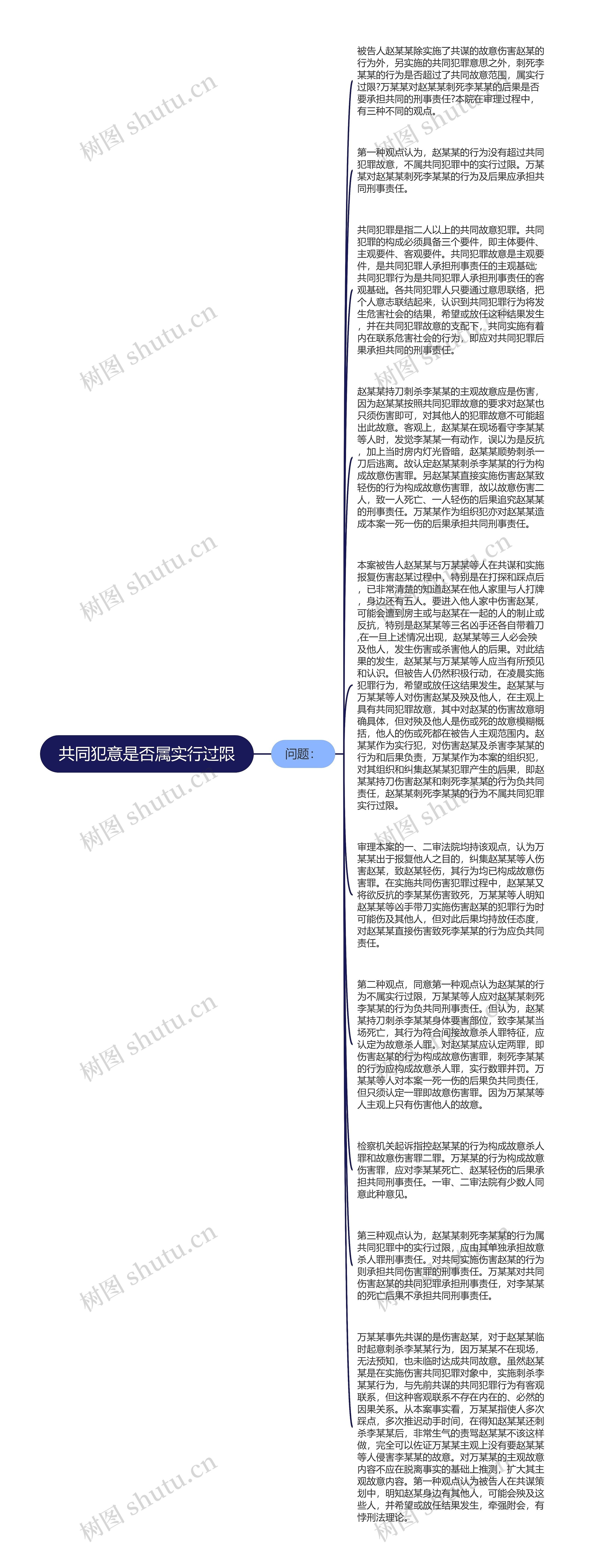 共同犯意是否属实行过限思维导图