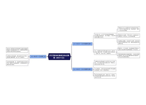 2022国考时事政治热点新闻（8月11日）